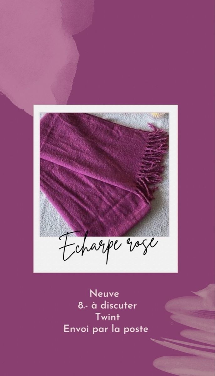 Foulard & Sciarpe: Écharpe rose – Nuovo (secondo la descrizione) da Massonnens venduto da Rebelle88