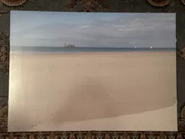 Grosses Strandbild, gerahmt, 50x70cm, guter Zustand!