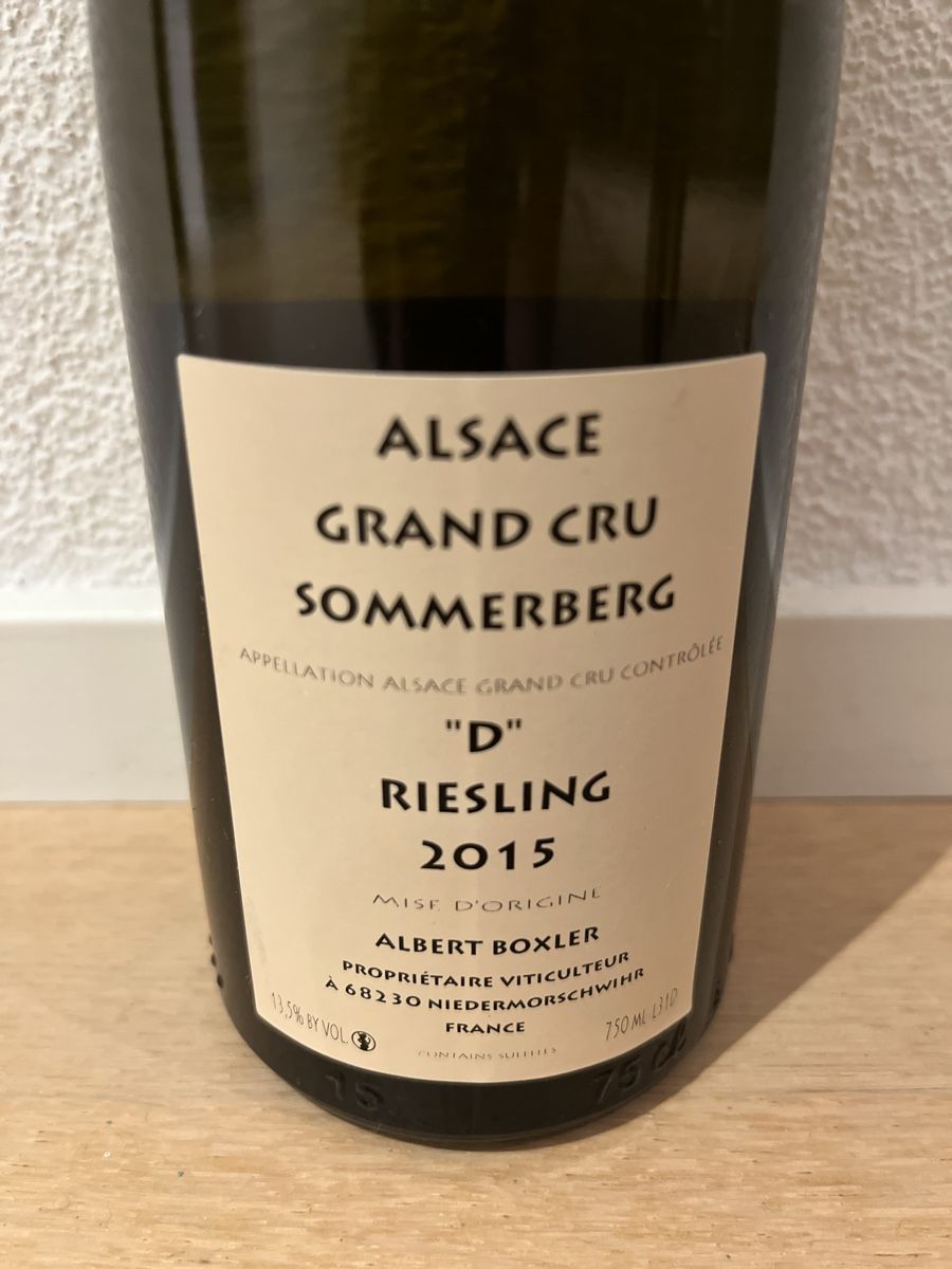 Vino: Albert Boxler, Grand Cru Sommerberg 2015 – Nuovo (secondo la descrizione) da Liestal venduto da Rockthat 4