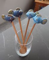 4 lustige Cocktail, Swizzle oder Deko FischStäbchen