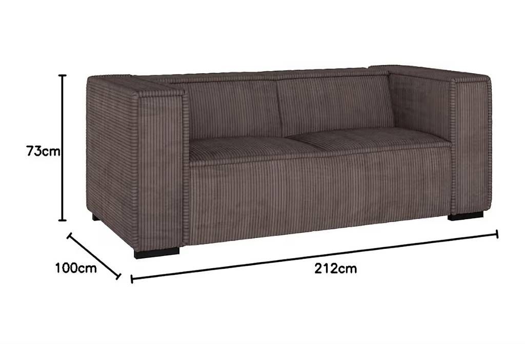 Divani: Sofa 3-Sitzer Cord braun – Usato da Freienstein venduto da readyandaction 2