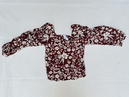 NEU! Bluse, Bordeauxrot Poppy Field, Gr. XS