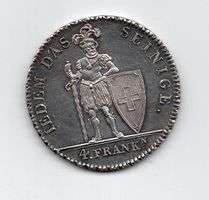 (1696) Appenzell, 4 Franken, 1816, top stgl