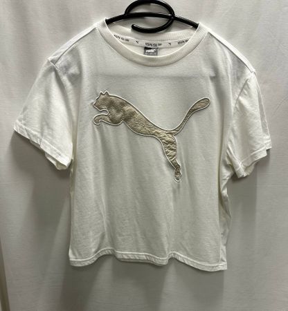 original Puma T-Shirt weiss beige Gr. S