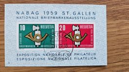 Block W38 Nabag mit TOP Stempel 2.--