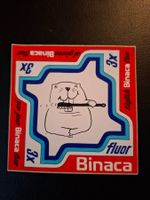 Vintage Rar Sticker Aufkleber Binaca Fluor (80er) Wie Neu!