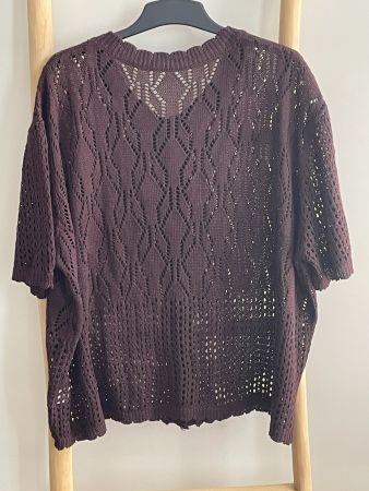 🍂🫠🍂 Neuf, Gilet manches courtes marron 48-50