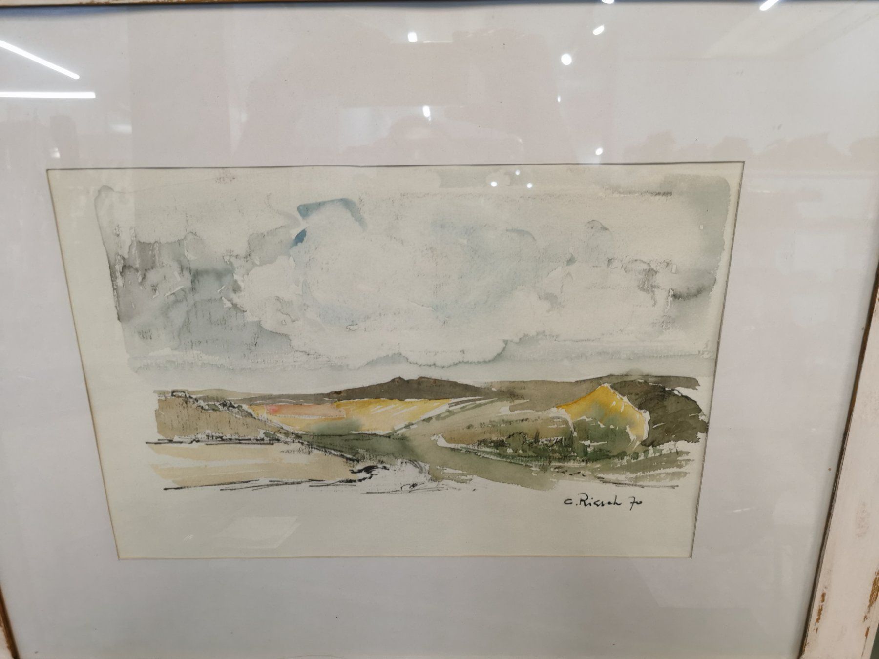 Gemälde: GRANDE AQUARELLE SIGNÉE ET DATÉE 70 – Gebraucht aus Genève von Qanil77 1