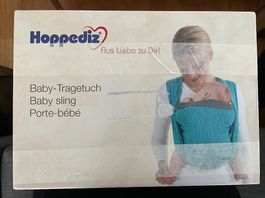 Hoppediz Babytragetuch in London black/grey