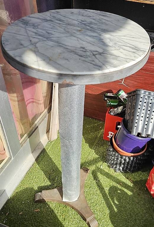 Tavoli: Stehtisch aus Marmor und Eisen 110cm x 50 cm   – Usato da Frenkendorf venduto da fel_vpj8 3