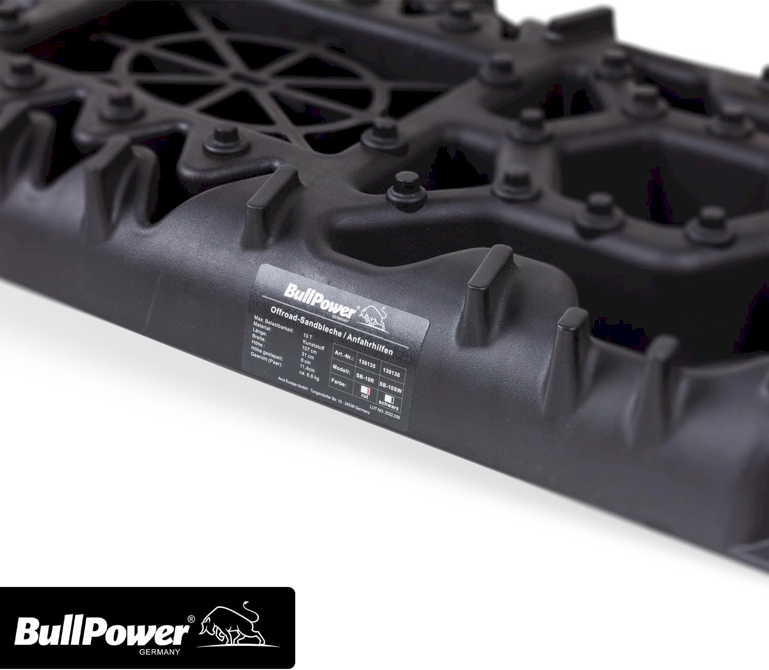 Altri accessori per camping: 2x Bullpower Offroad Sandbleche Schwarz – Nuovo e nell'imballaggio originale da Bottighofen venduto da zaap 5