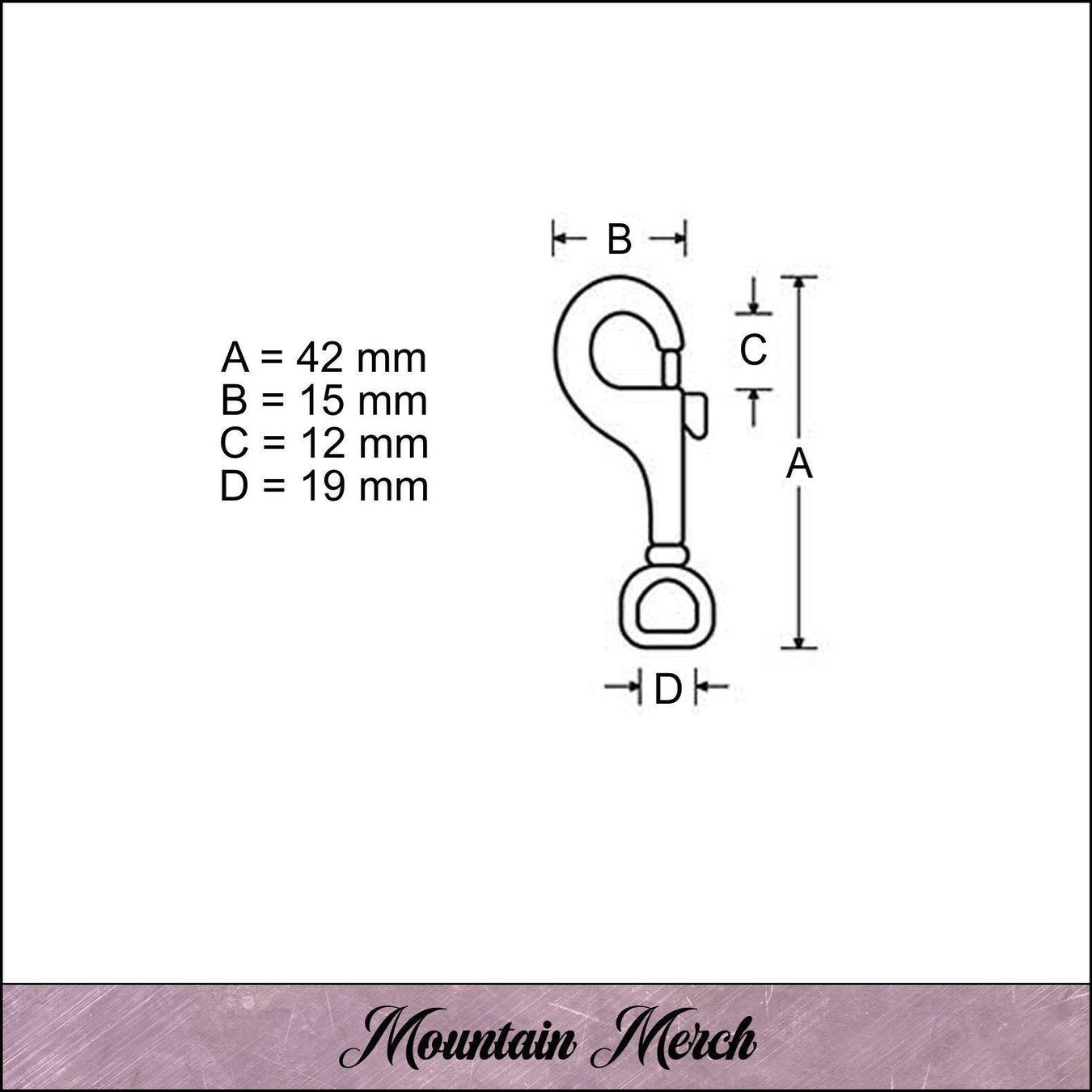 Attrezzatura da arrampicata: Karabiner altmessing 20 mm – Nuovo e nell'imballaggio originale da Wiesenberg venduto da mountain-merch 1