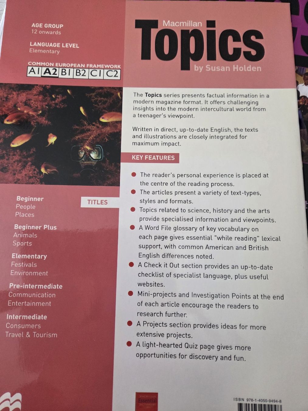 Livres: Macmillan Topics Environment – D'occasion à Subingen par DENDLE20 2