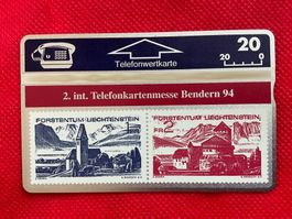 Telefonkarte Österreich Telefonkartenmesse Bendern ungebr.