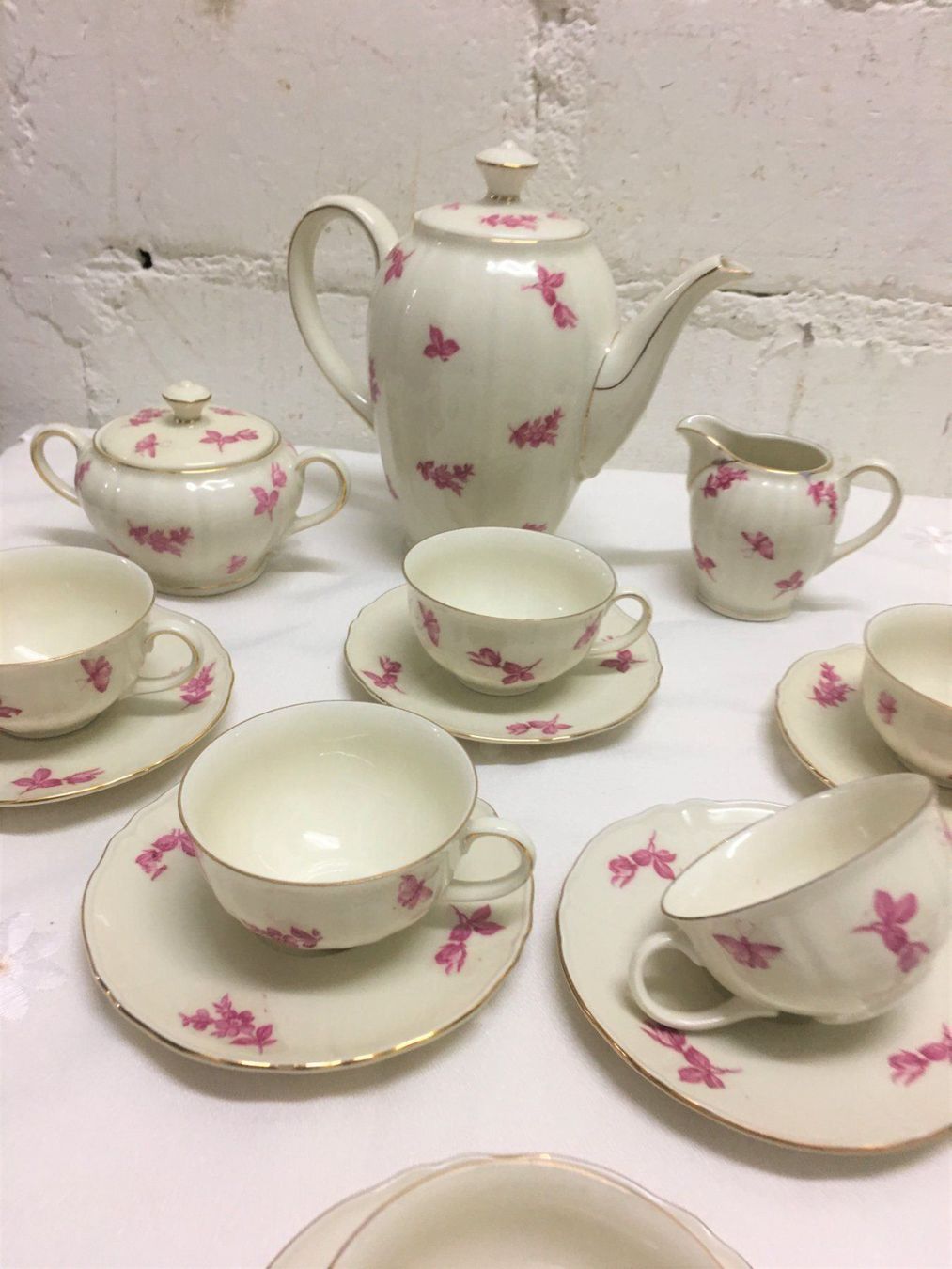 Tazze: Kaffe Set Elfenbein mit Schmetelringe – Usato da Zürich venduto da Nofelet31 3