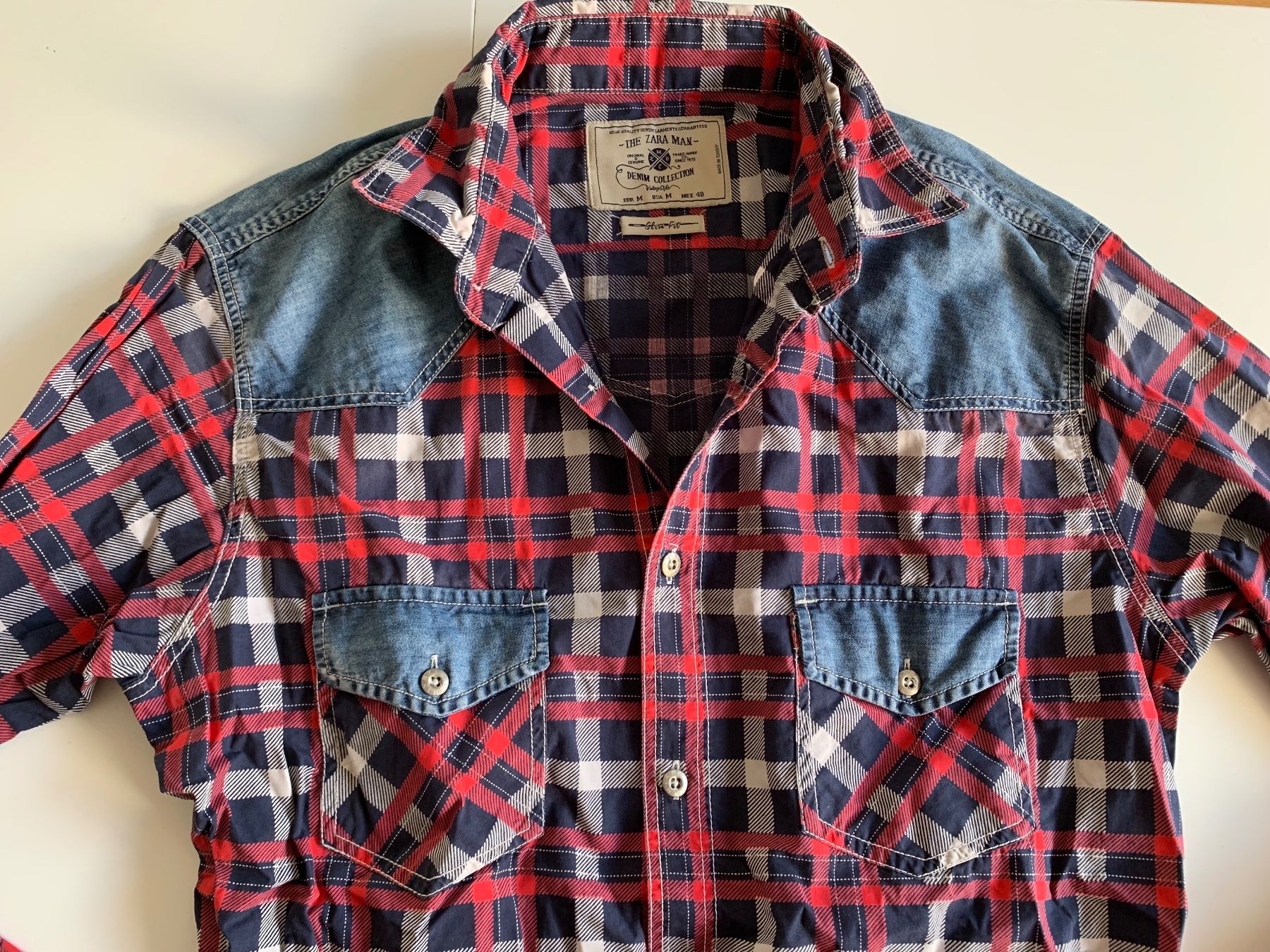 Zara Hemden: ZARA MEN super cooles Hemd/Denim Kariert Gr. M – Gebraucht aus Meiringen von Jackwashere 1