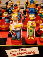 Gioco scacchi 3D  Simpson Vintage