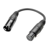 DMX Adapter XLR female 5 Pol auf XLR male 3 Pol 0,2 m
