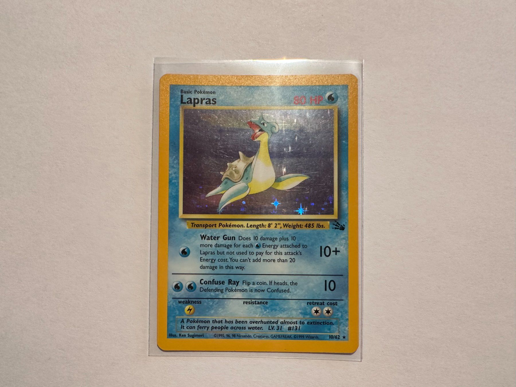 Pokémon Carte collezionabili: Lapras holo Fossil EN – Usato da Hagendorn venduto da Pokecollectorch