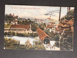 Postkarte Burgdorf von der Flüh 1903  (P161)