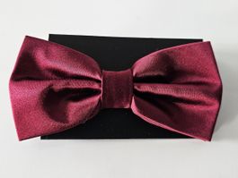 bordo uni satin Fliege