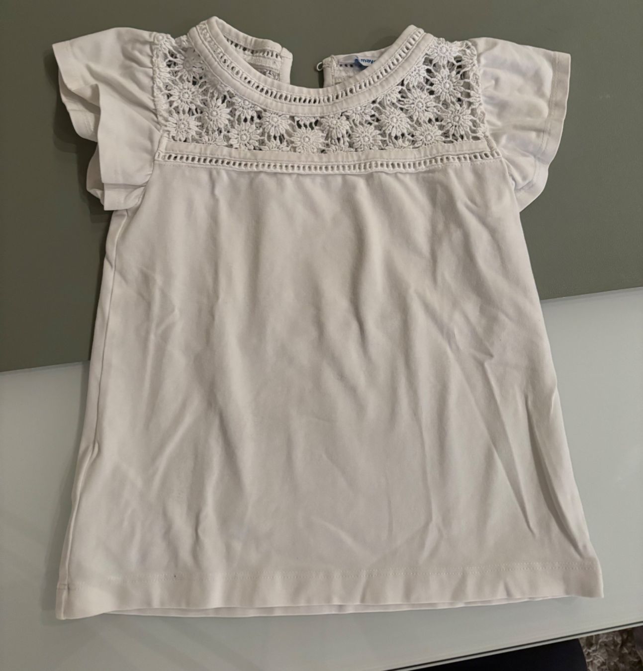 Mayoral Camicette, T-shirt & Top: Mayoral Spitzen T Shirt Mädchen 110 – Usato da Zollikon venduto da d_grabher