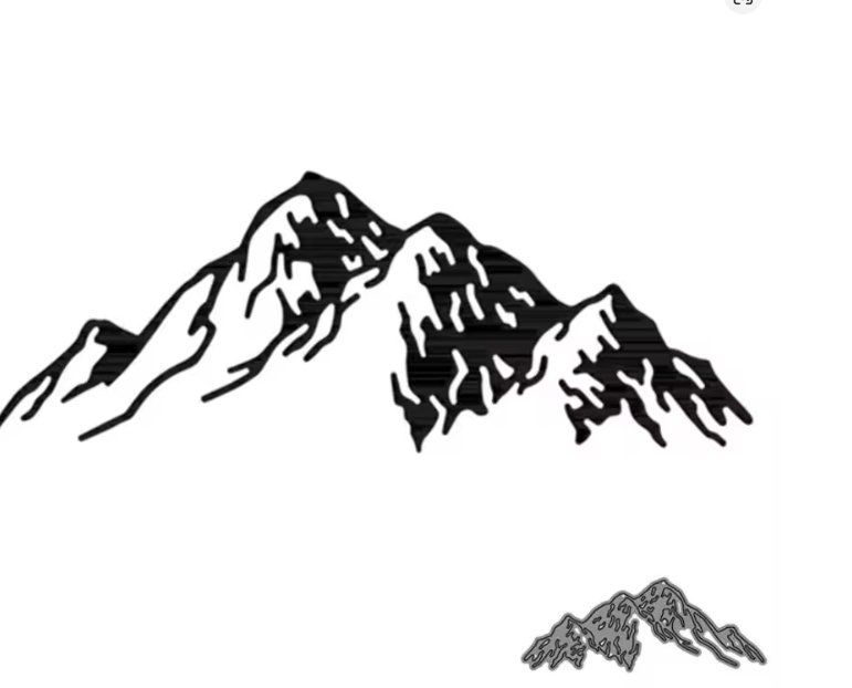 Sciablone: Neue Stanzschablone Berge – Nuovo e nell'imballaggio originale da Effretikon venduto da wenuss