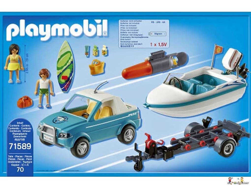 Playmobil Giocattoli: Playmobil Summer Fun Pickup mit Speedboot 71589 – Nuovo e nell'imballaggio originale da Birsfelden venduto da der-Wegweiser 7