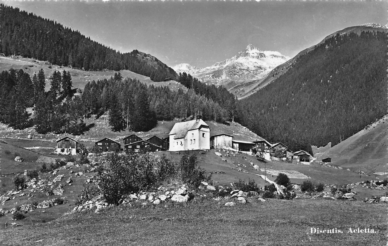 Ansichtskarten: 2x Disentis Acletta – Gebraucht aus Ottikon b.Kemptth. von Neptun1974 2
