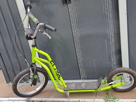 Tretroller Yedoo Four grün gebraucht guter Zustand
