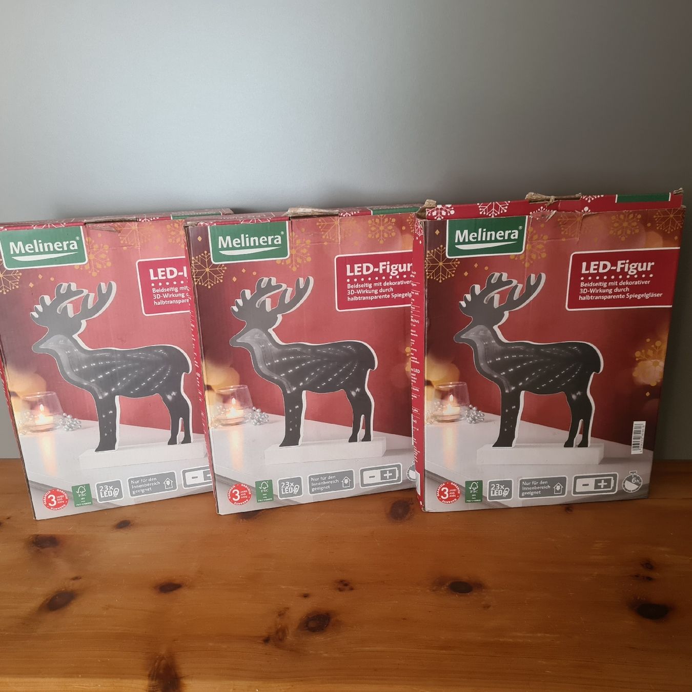 Alle Dekorationen: 3 LED Figuren mit 3D Wirkung – Gebraucht aus Steinen von turbogeiss99 6