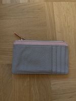 Ted Baker Wallet card holder grey pink leather zipper