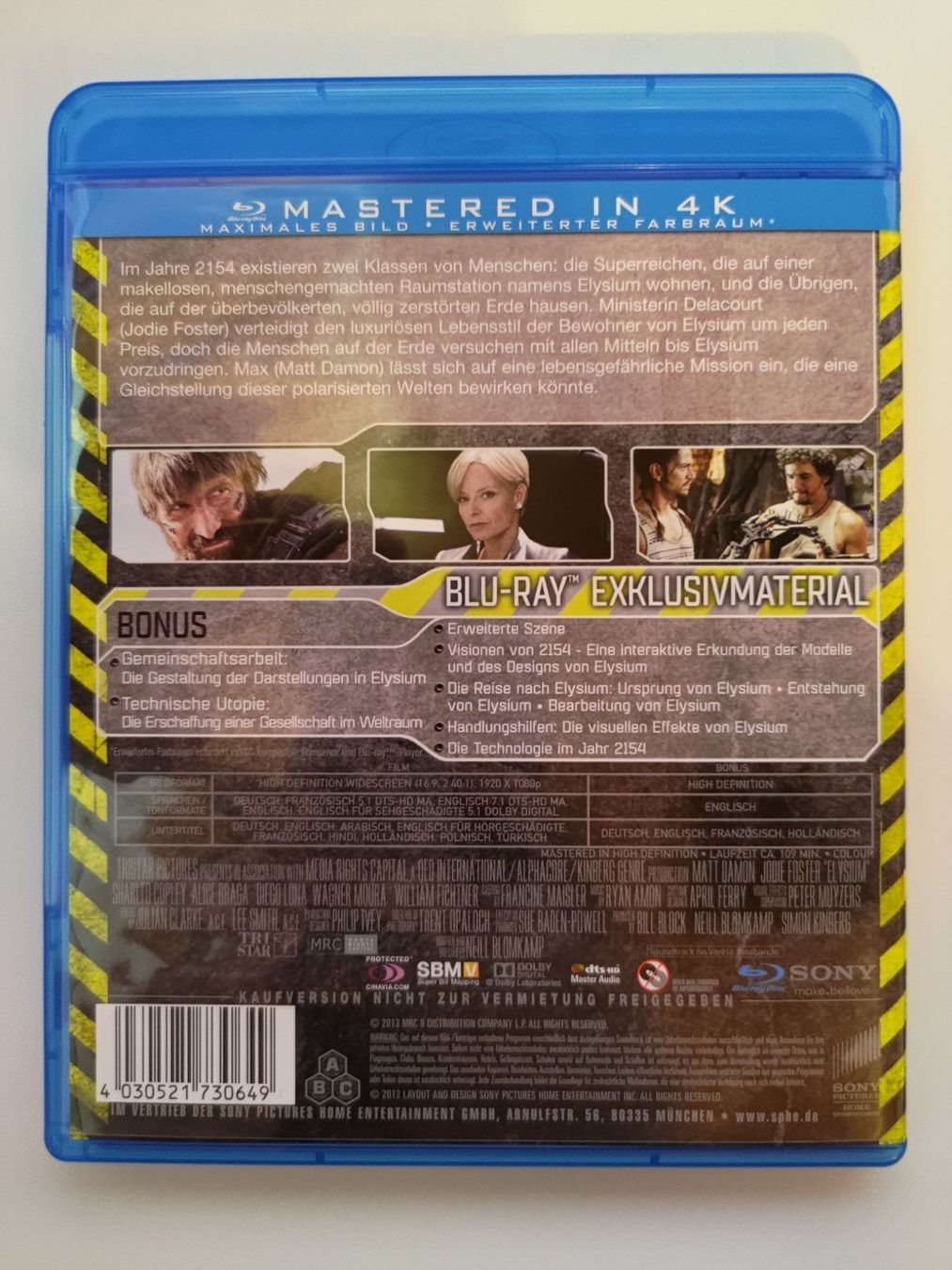 Tutti i DVDs: Elysium – Usato da Liestal venduto da Kratzilla 2