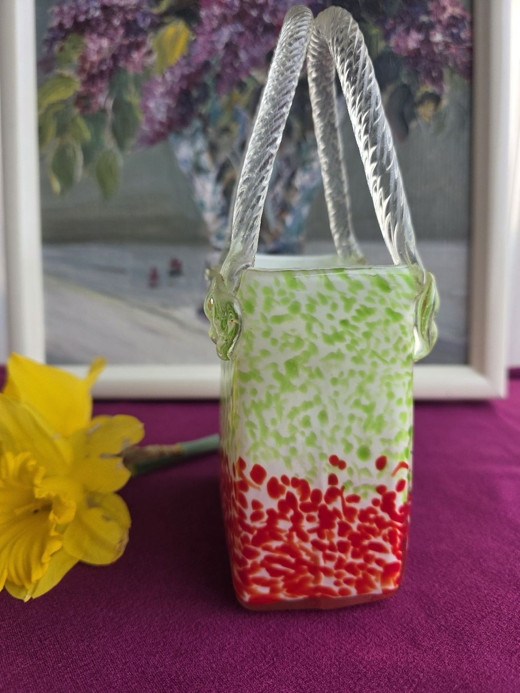 Murano Tutte le decorazioni: Murano Glas Vase Handtasche – Usato da Aegerten venduto da Jos_zem 2