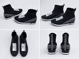 GUESS High-Top Sock Sneaker Damen  Schwarz/Weiss