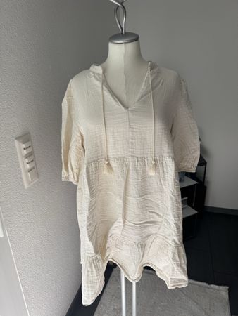 Casual Kleid, Grösse L, Beige, Sommerlich leicht!