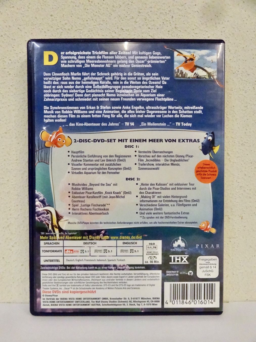 Tutti i DVDs: 2 - Disc DVD FINDET NEMO DISNEY PIXAR – Nuovo (secondo la descrizione) da Kerzers venduto da wisaundso 3