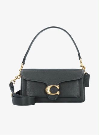 Coach Polished Pebble Tabby Handtasche schwarz