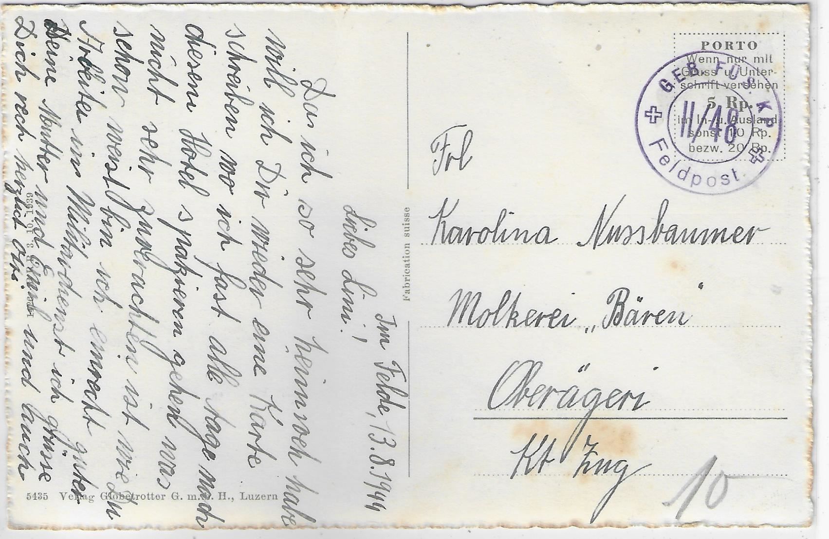 Cartoline postali: Kurhaus Schwendi-Kaltbad OW – Usato da Ettingen venduto da Kartenplanet 1