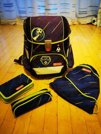 Fussball Step by Step Schulrucksack Set