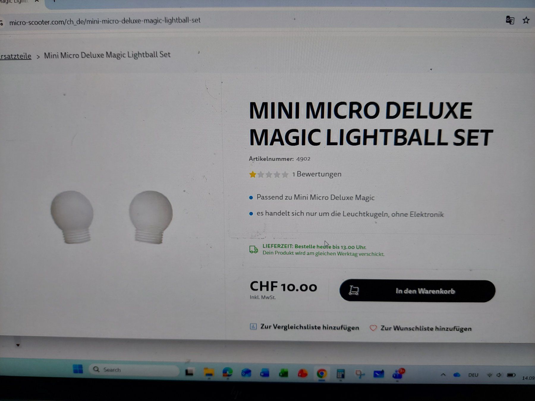 Micro Kickboard: Mini Micro Deluxe Magic Light Scooter mit Ersatz LED's – Usato da Wetzikon ZH venduto da roegoe123 4