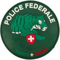 Polizei Fedpol Federale Tigris Patch mit Klett.