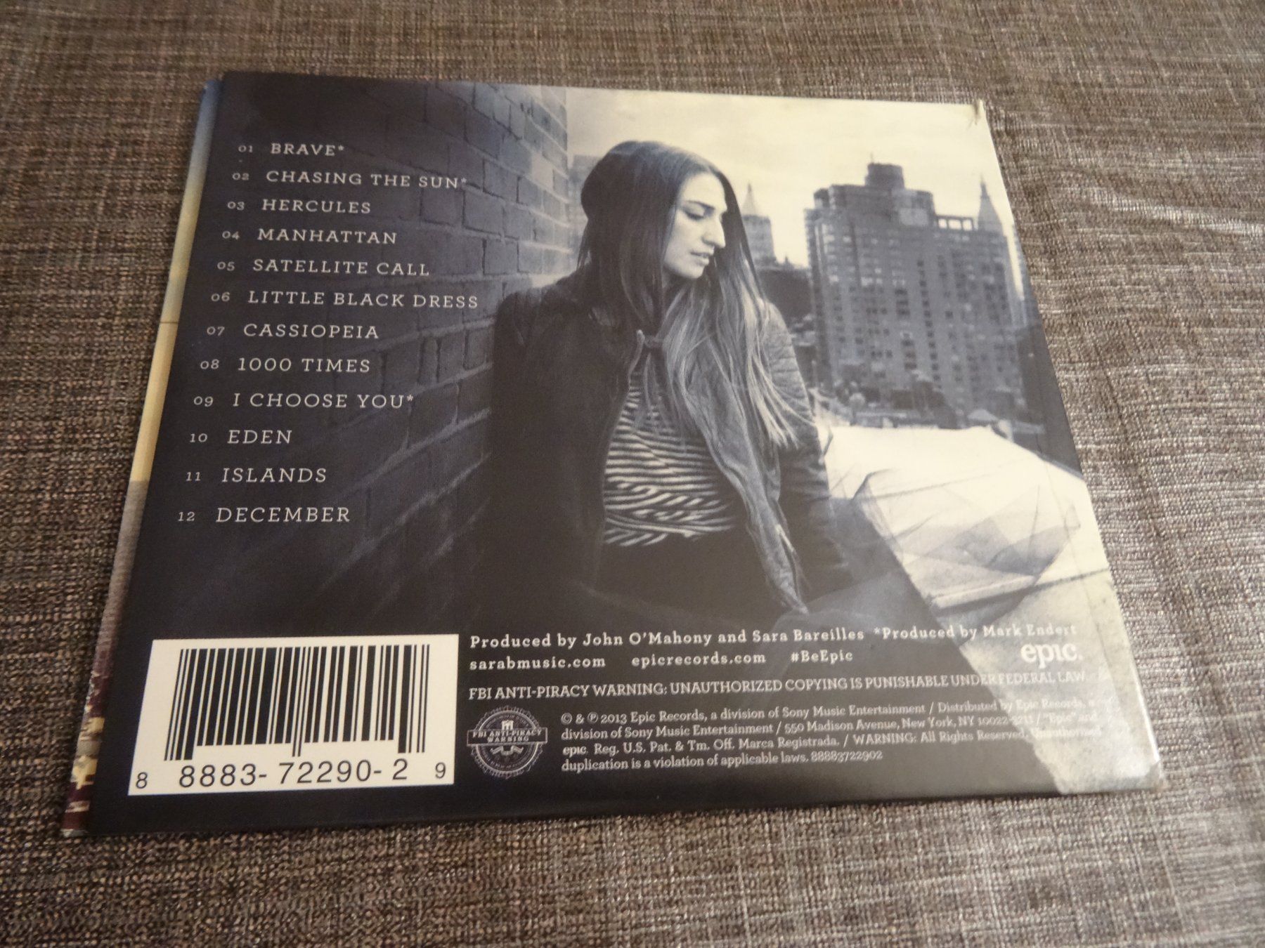 CDs: Sara Bareilles - The Blessed Unrest - CD – Gebraucht aus Olten von Disc-Ausverkauf 1
