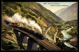 Ferrovia del Gottardo, Galleria spirale 