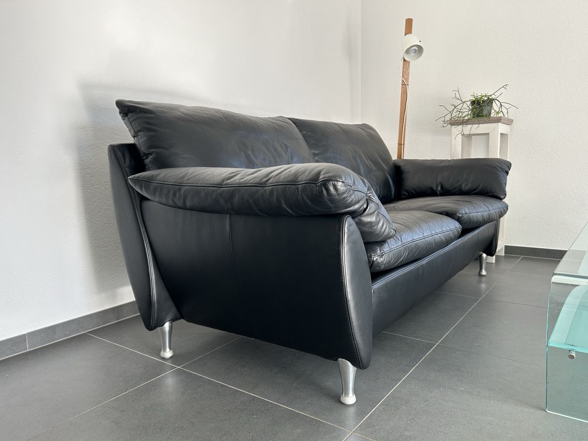 Rolf Benz Sofas: Schwarzes Rolf Benz Sofa, Top Zustand - Schnäppchen! – Gebraucht aus Tennwil von KIsliker 7