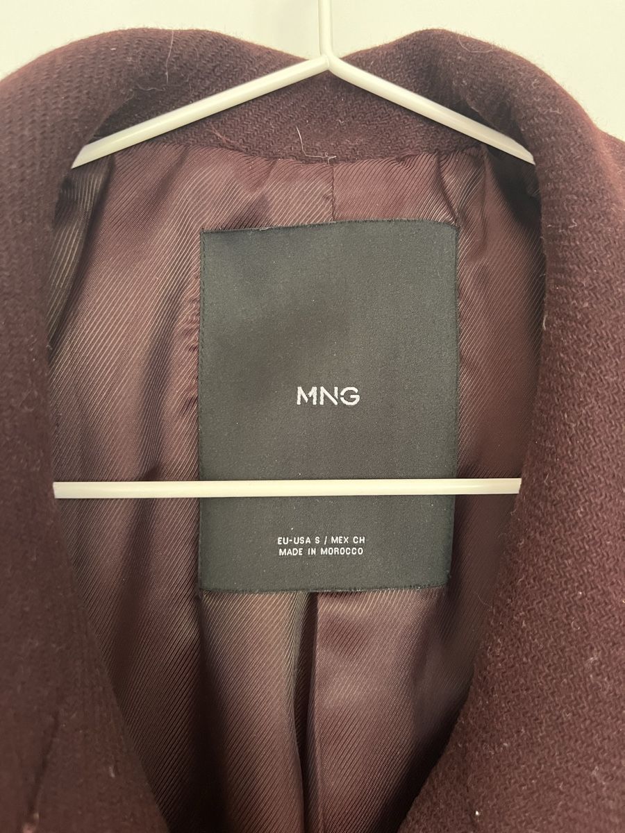 Mango Mäntel: Mantel Wolle Mango Bordeaux  – Gebraucht aus Neudorf von wen_9jfq 2