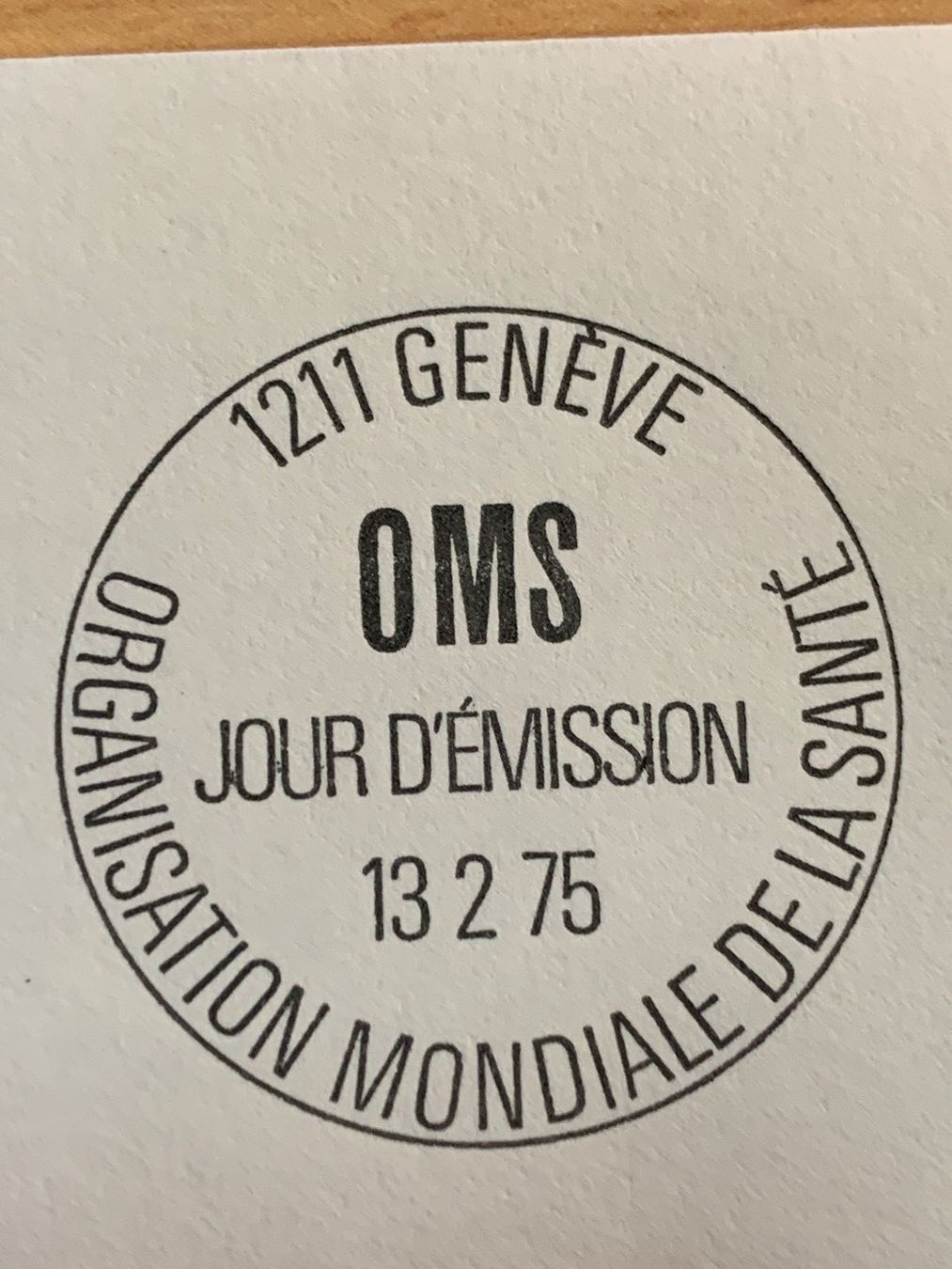 Tutti i francobolli: OMS Ersttagsbrief 13.2.75 Genf WHO – Usato da Ibach venduto da lisch3 2