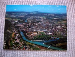 AK Brugg Luftaufnahme Brugg, Windisch Eisenbahnbrücke Aare