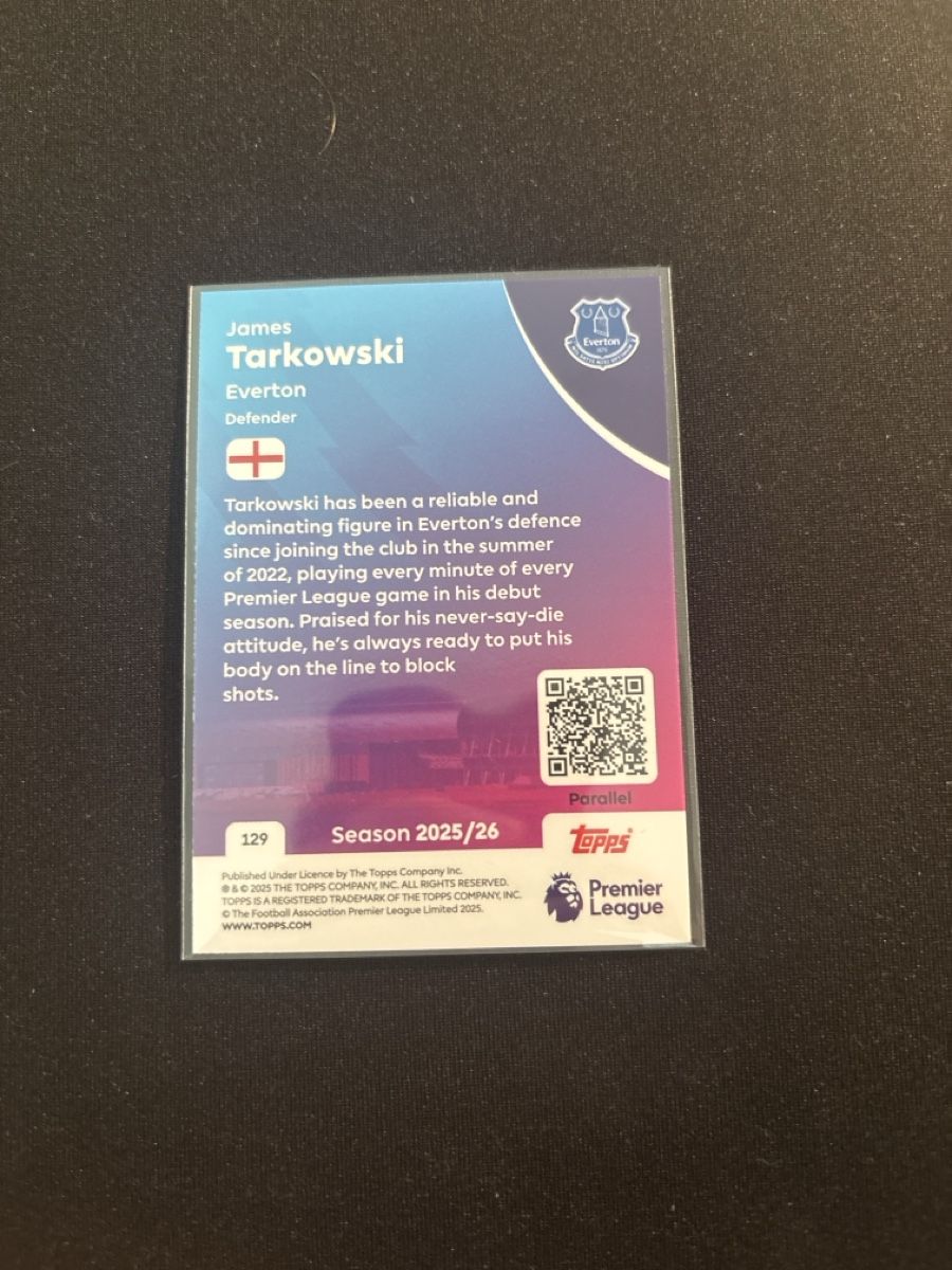 Topps Carte collezionabili: Topps - James Tarkowski - Everton - Premier League – Usato da Kaiseraugst venduto da Baum_12 1