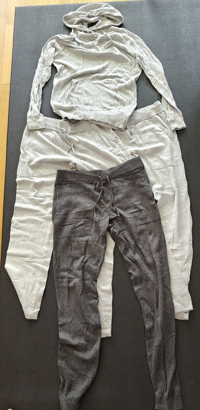 Kleiderpakete: 1 Kapuzenpullover und 3 Jogginghosen Grösse M Kaschmir – Gebraucht aus Basel von jos_2z5q